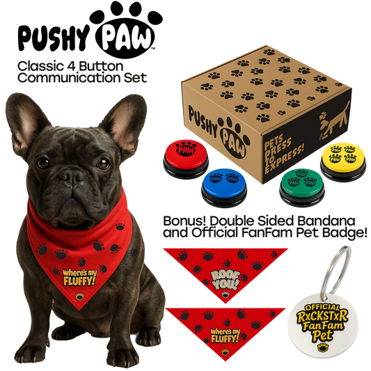 Pushy Paw 4 Button Communication Set